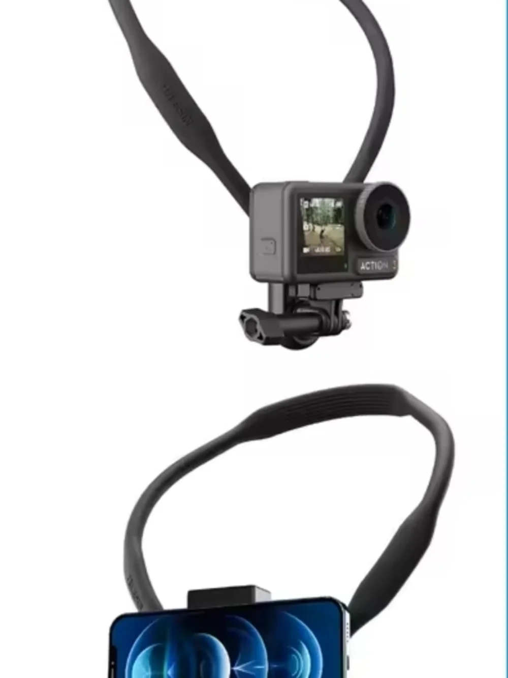 Black Neck Mount Holder for Action Cameras